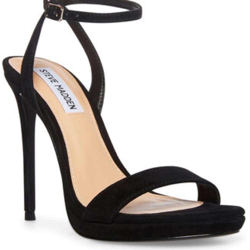 Steve Madden Wafer Black Suede